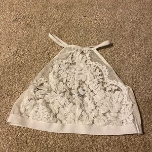 Torrid white lace bralette